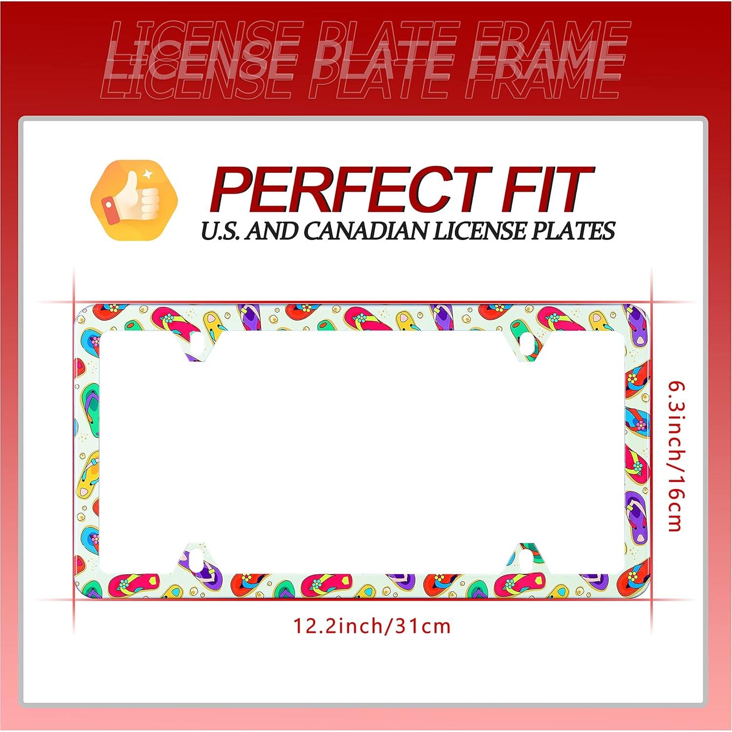 Marco de Placa de Licencia UNINDREM Acero Inoxidable Colorido