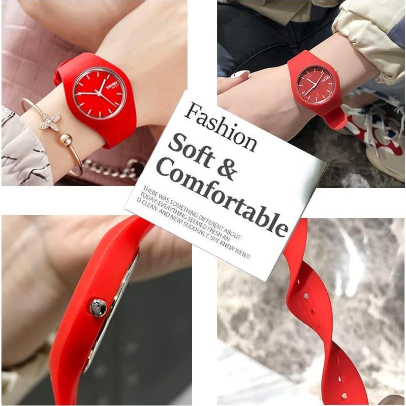 Reloj Deportivo GOSASA Silicona Rojo 30m Impermeable 40mm