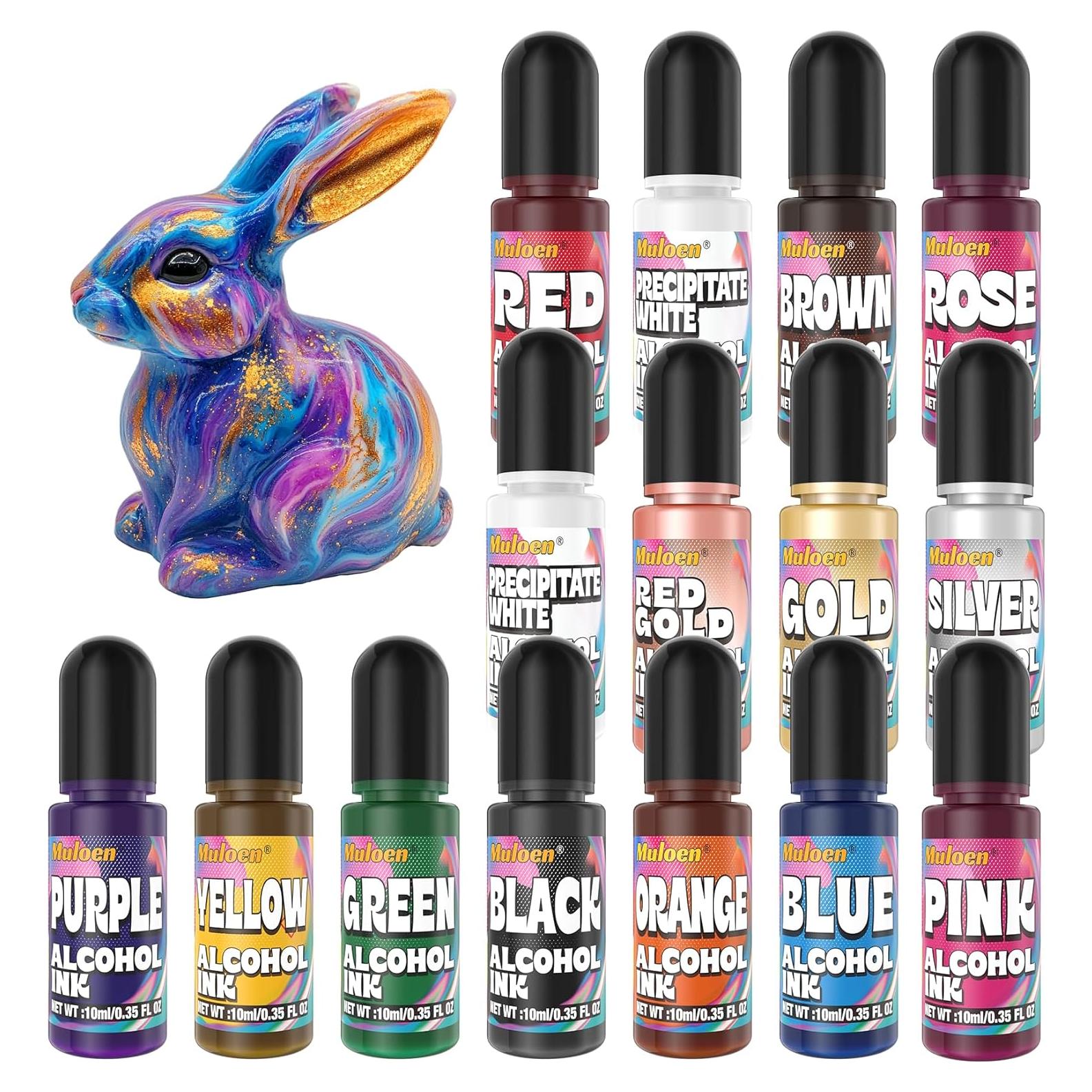 Juego de Tintas de Alcohol Muloen - 15 Colores 10ml