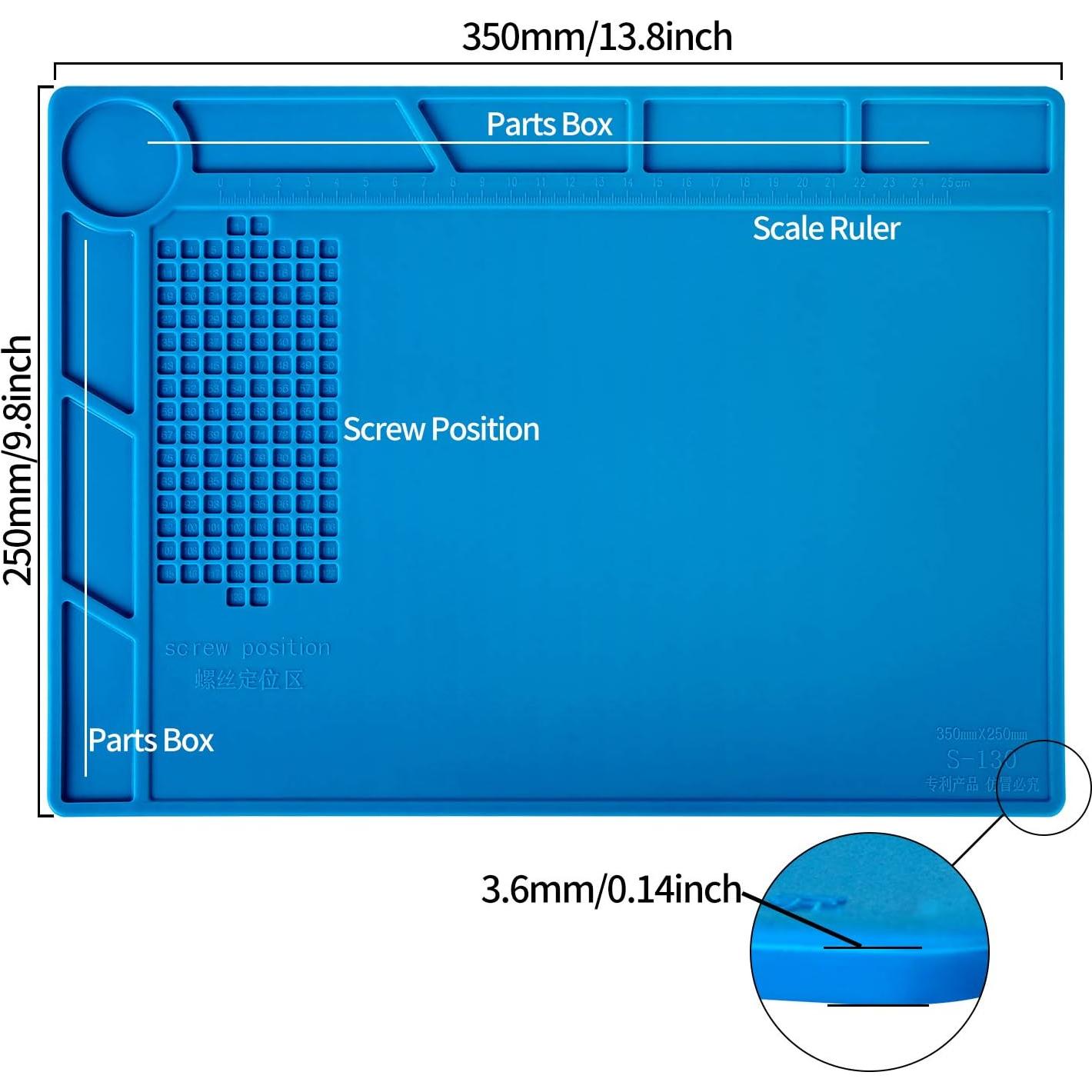 Almohadilla de Silicona Aislante Kaisi S-130 35x25cm 500°C
