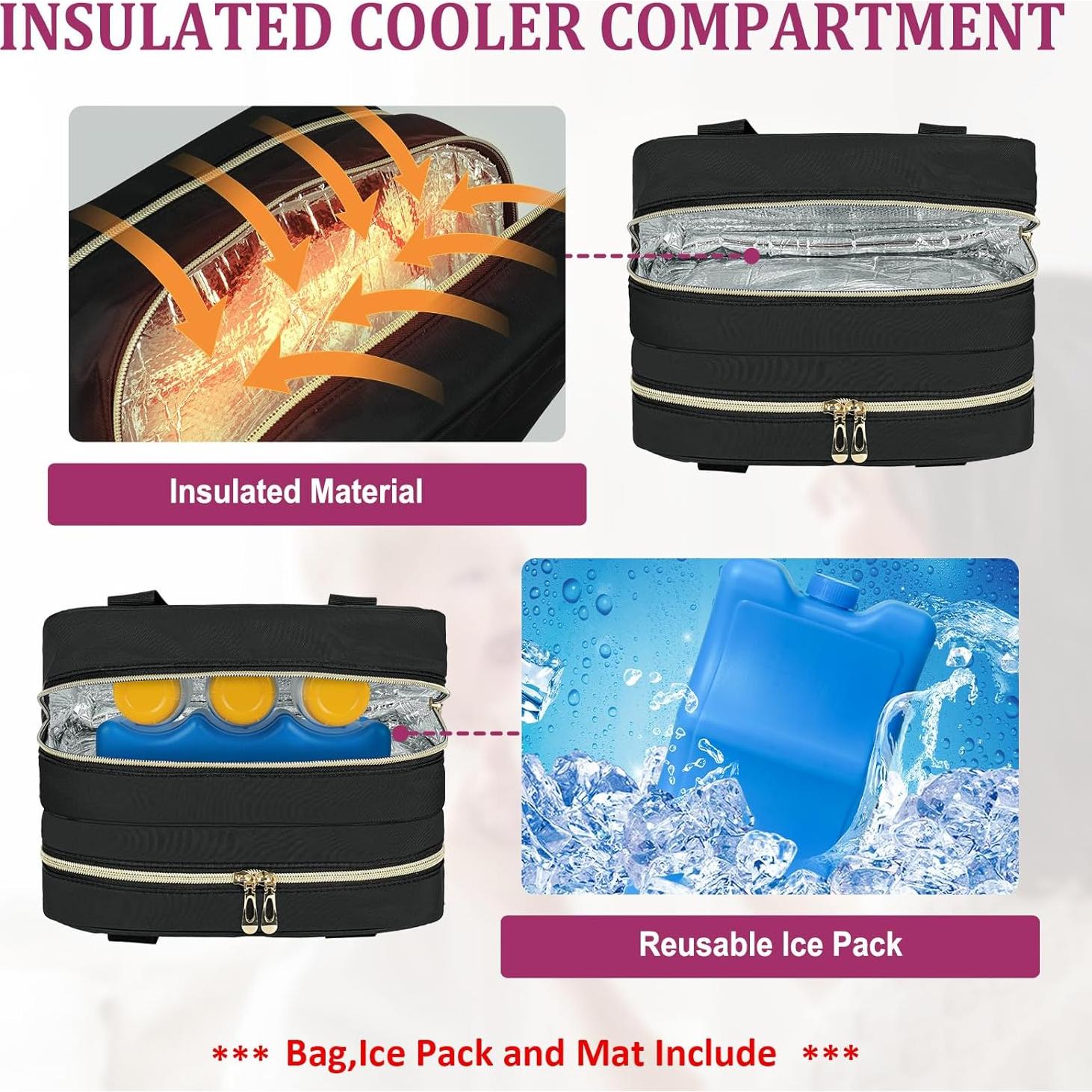 Bolsa de Viaje para Enfriar Leche Materna Momcozy Negra