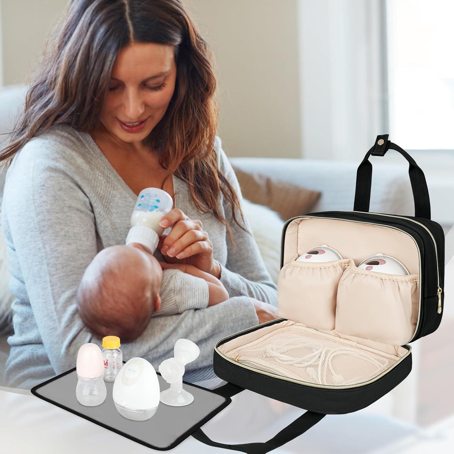 Bolsa de Viaje para Enfriar Leche Materna Momcozy Negra