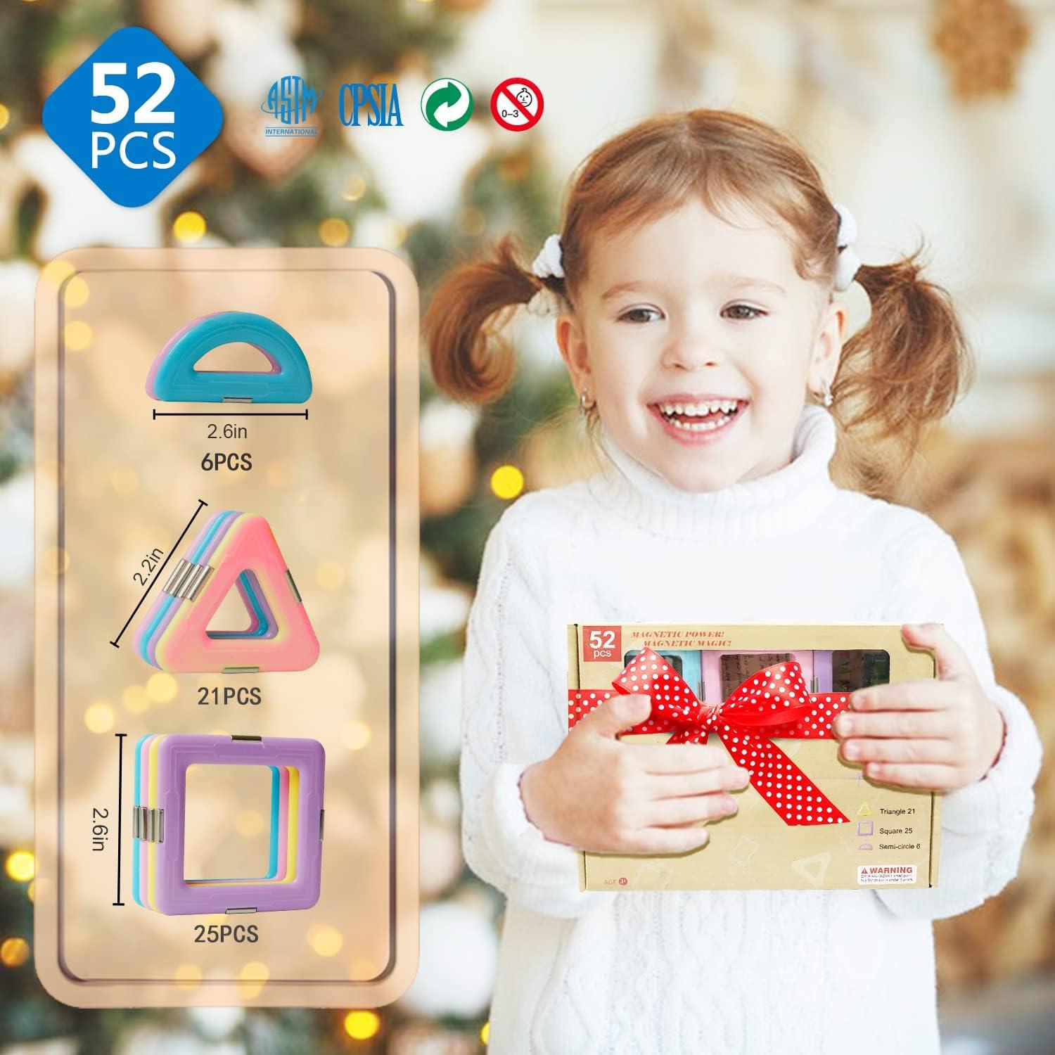 Juguete de Viaje Magnético Magblock 52PCS para Niños 3-8 Años