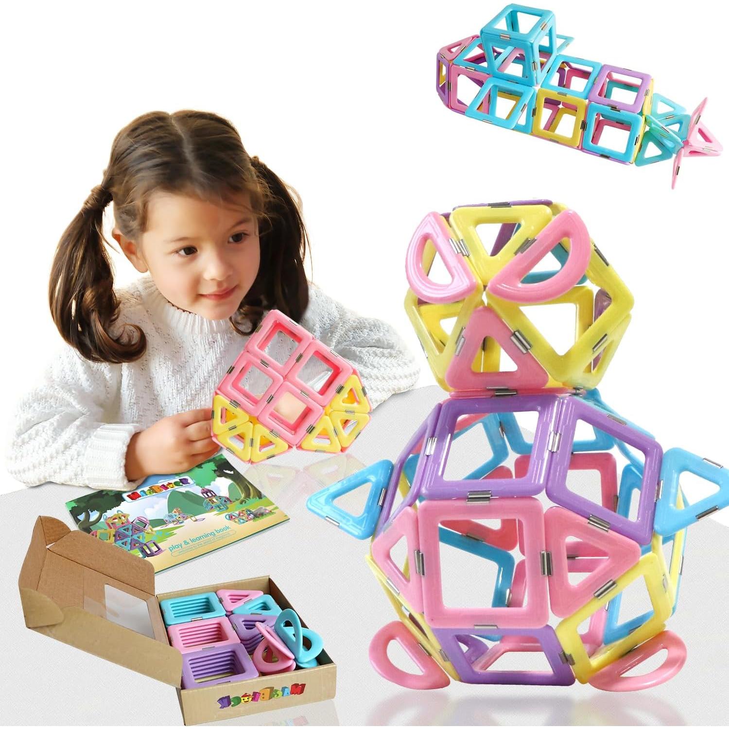 Juguete de Viaje Magnético Magblock 52PCS para Niños 3-8 Años