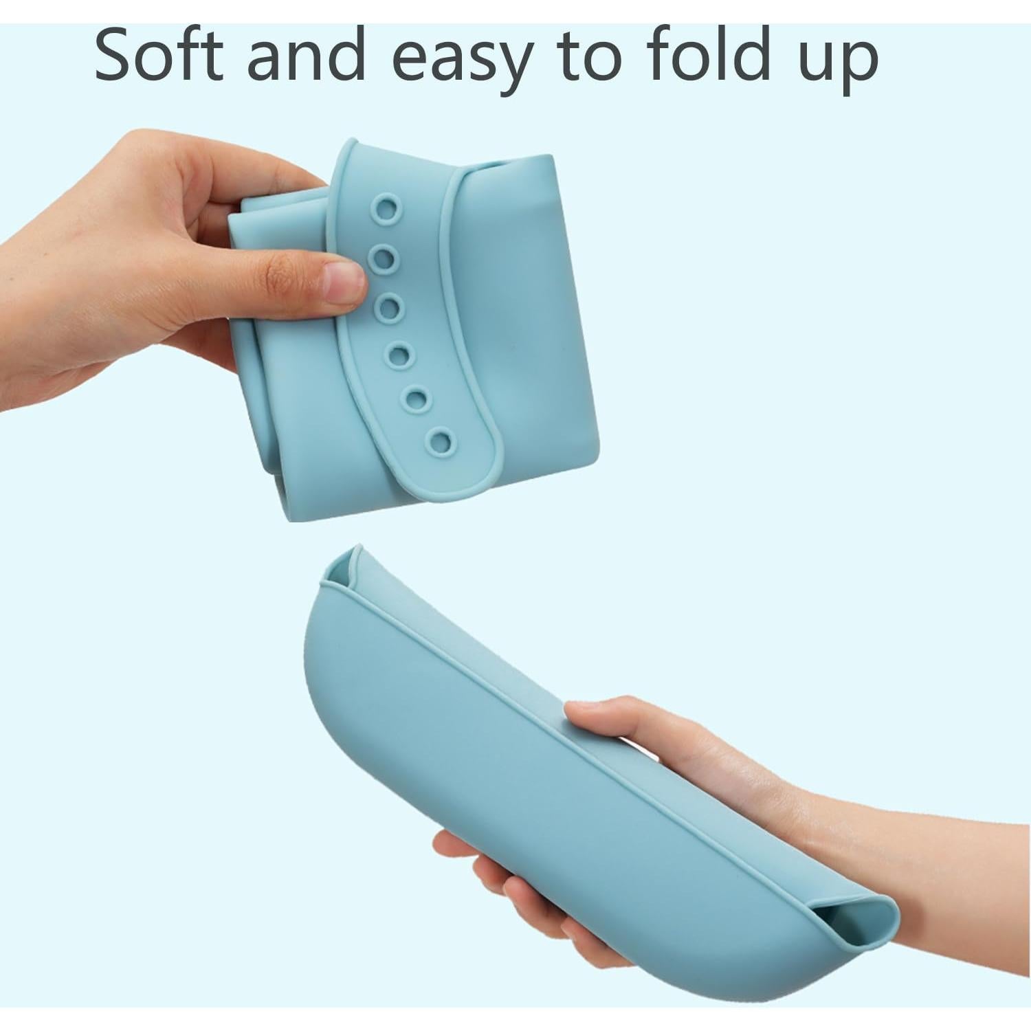 2 Baberos de Silicona Impermeables para Adultos YYGMSS - Lavables