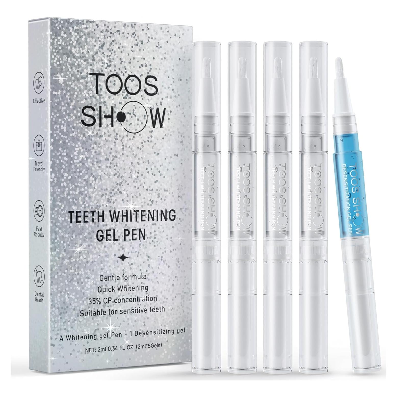 Kit de Gel Blanqueador Dental Toos Show 5 x 2.1 ml Sin Sensibilidad