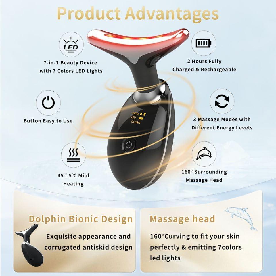 Dispositivo de Belleza Facial Li-Tek TPML-100 con Luz LED 7 Colores