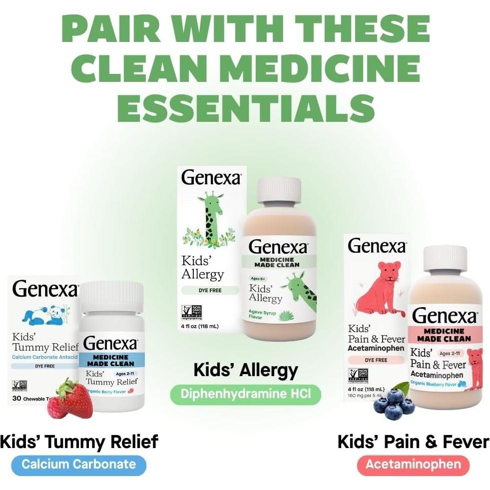 Genexa Kids Allergy Care 60 Tabletas Masticables Sabor Acai