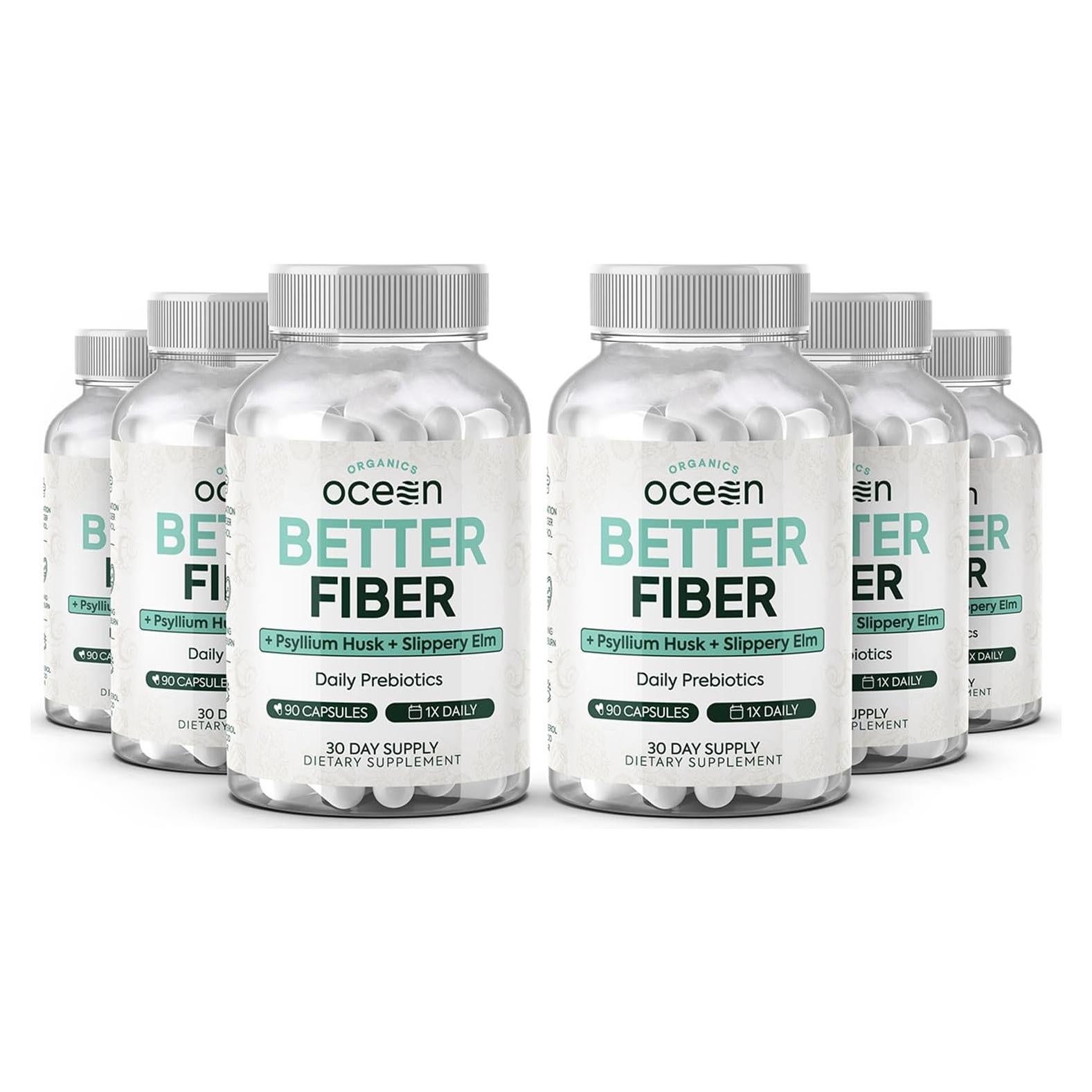 Suplemento de Fibra Organics Ocean - 6 Botellas de 355 ml