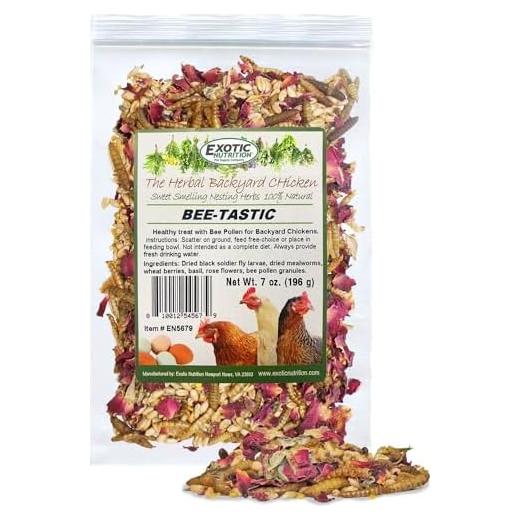 Golosina Natural para Pollos Exotic Nutrition 0.68 kg - Insectos y Polen