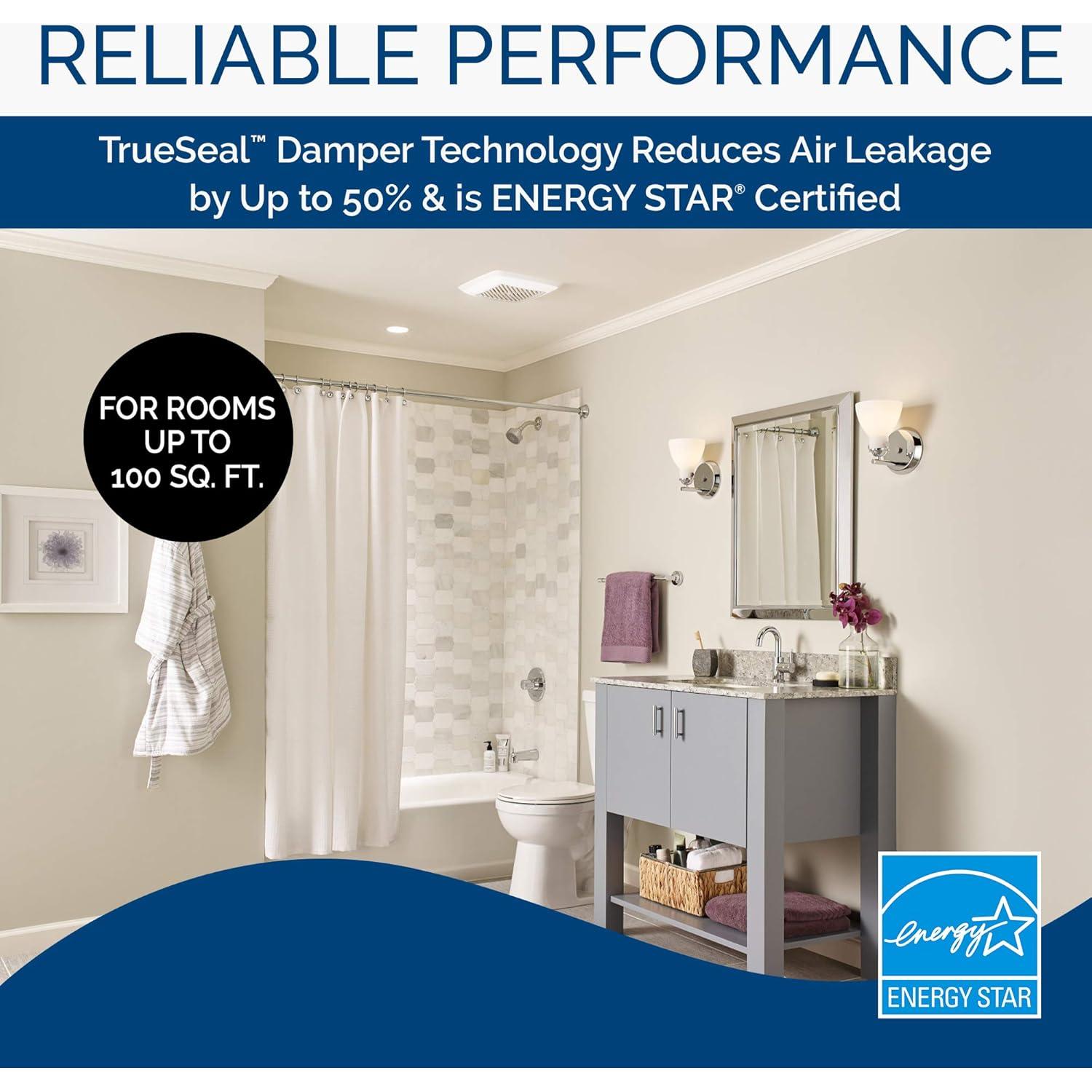 Ventilador de Escape Broan-NuTone 791LEDM 110 CFM LED Blanco