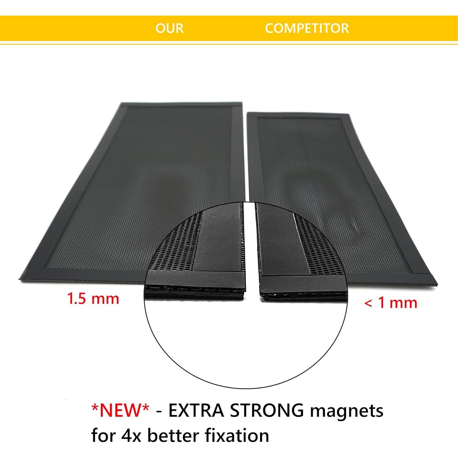 OLA MODERNA - Funda de Pantalla Magnética para Ventilación 5-Pack 5x11" Blanco