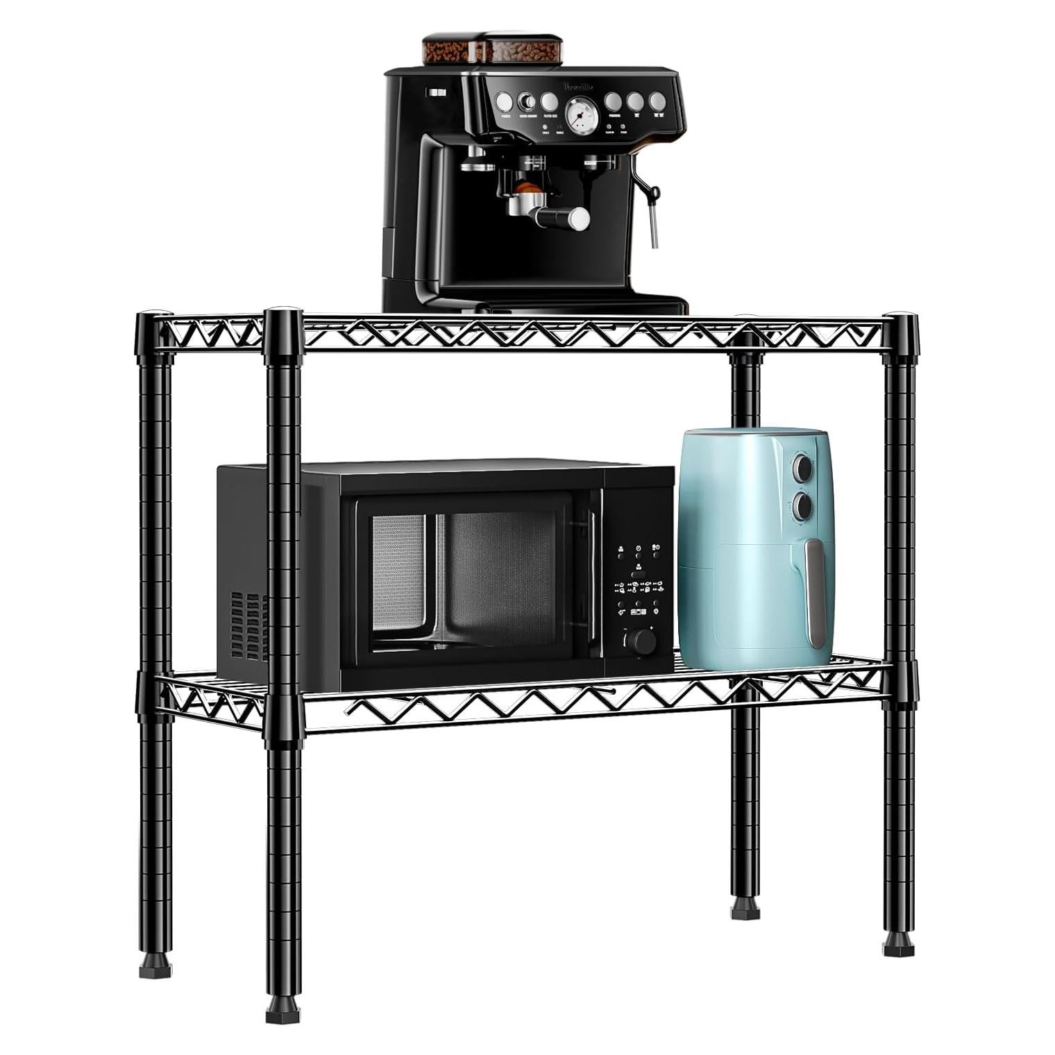 Estante de Almacenamiento MZG 2 Niveles 30x70x60 cm Negro