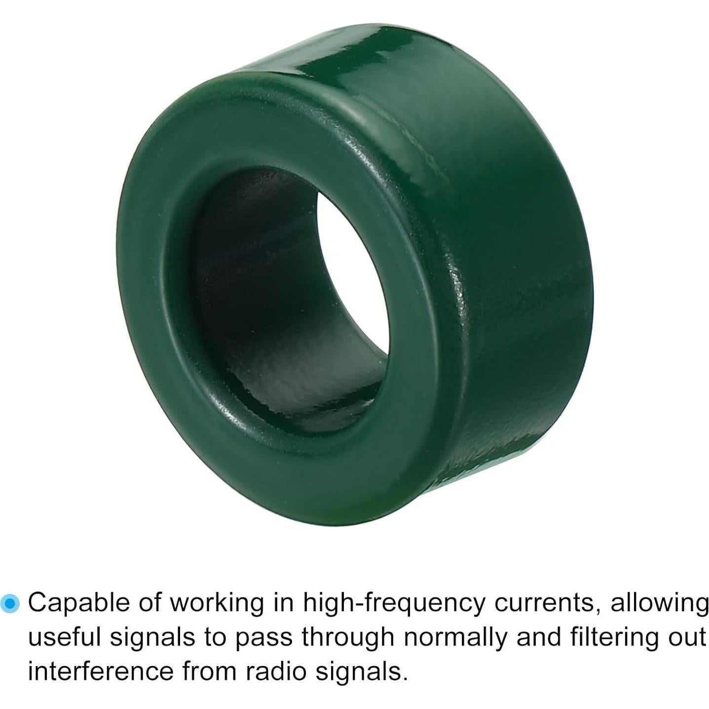 Núcleo Toroidal de Ferrita PATIKIL 10 Pcs 25x15x12 mm Verde