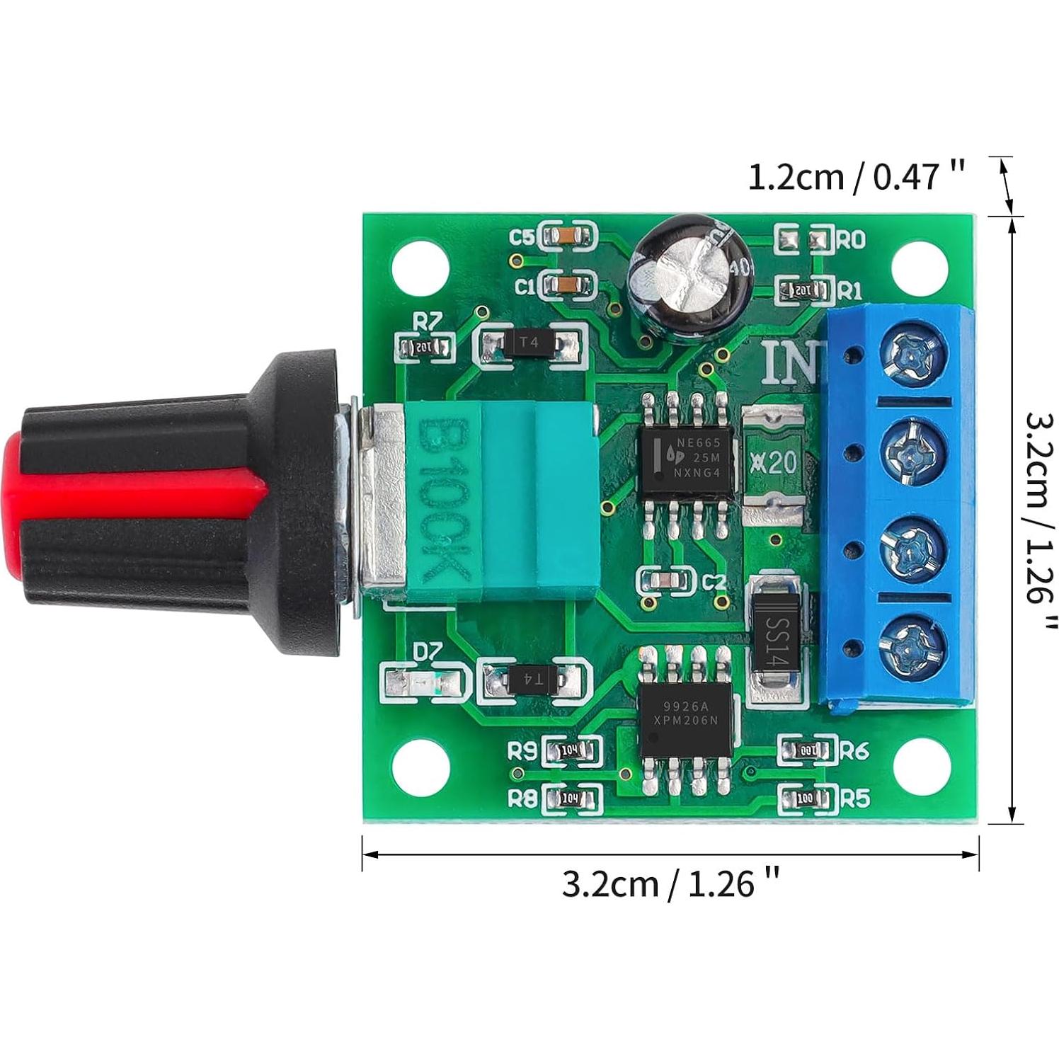 Controlador de Velocidad Motor CC PWM 1.8-12V 2A YELUFT