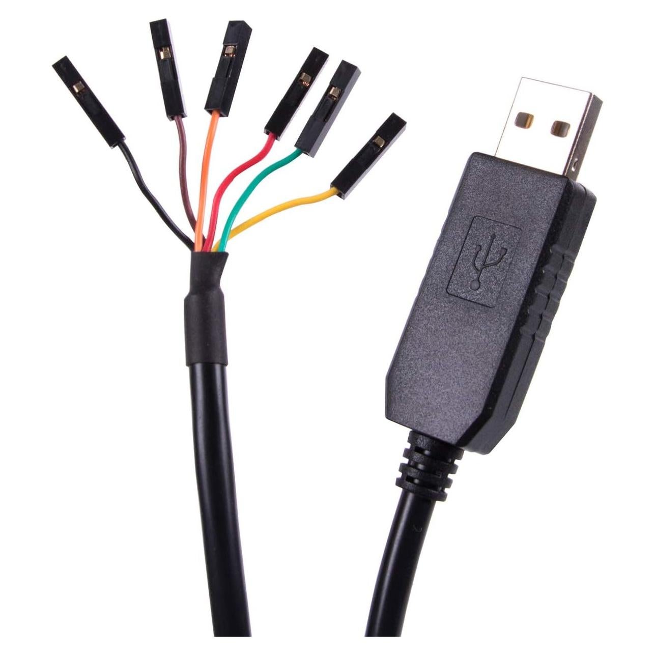 Adaptador USB a TTL UART 3.3V Suamdoen 1.8m 6 Pines