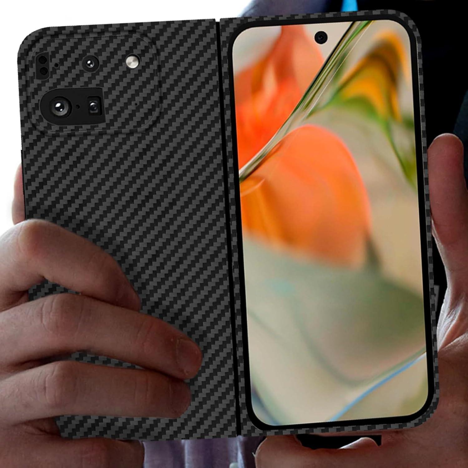 Funda de fibra de carbono KAISENKEC para Google Pixel 9 Pro Fold