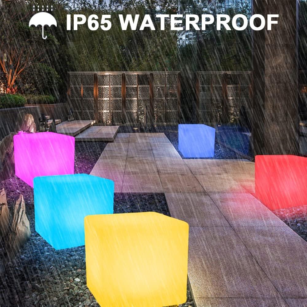 Silla Cubo LED BALMOST 14 Pulgadas RGB Control Remoto