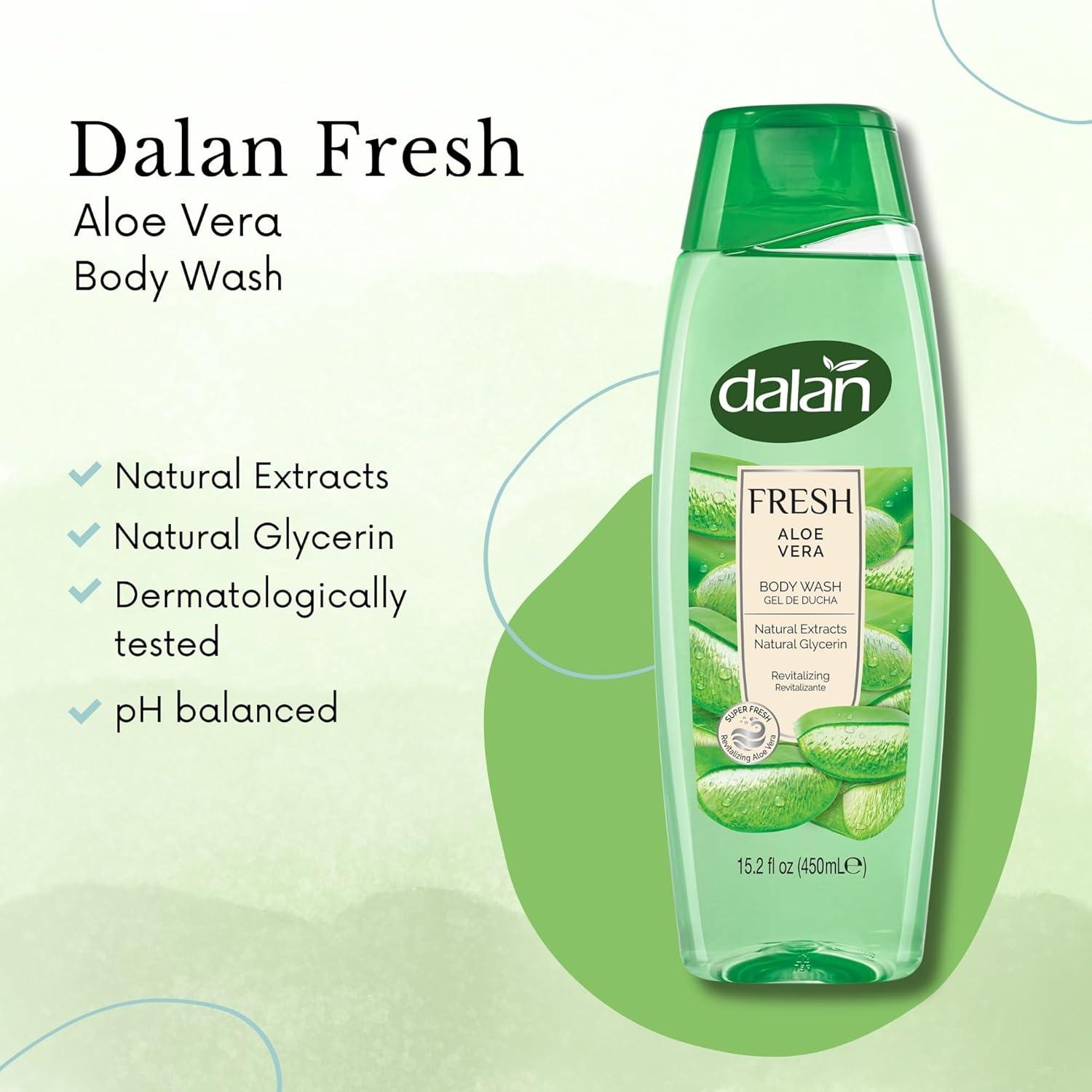 Gel de Ducha Dalan Aloe Vera 450 ml - Paquete de 3
