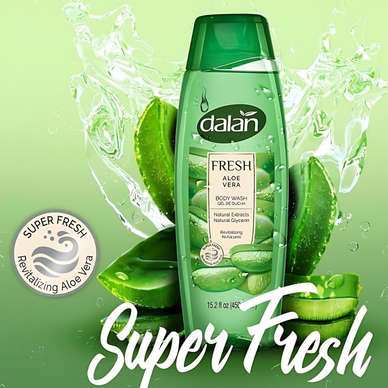 Gel de Ducha Dalan Aloe Vera 450 ml - Paquete de 3