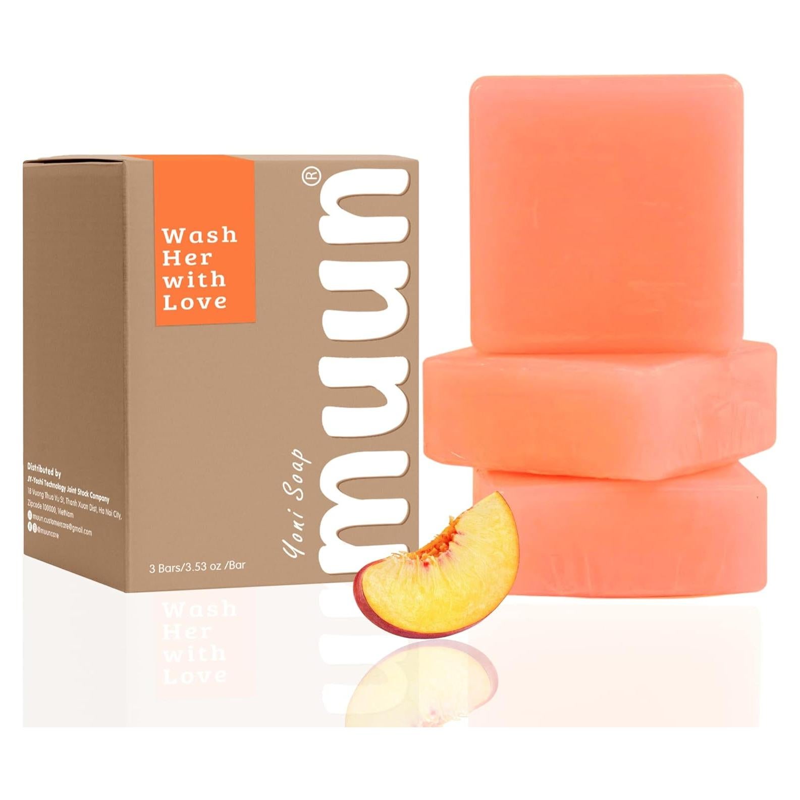 Jabón de Yoni Muun Durazno - Pack 3 Probioticos pH Balance