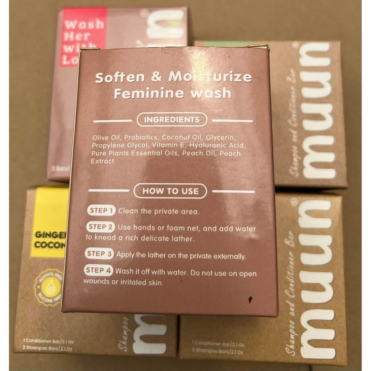 Jabón de Yoni Muun Durazno - Pack 3 Probioticos pH Balance