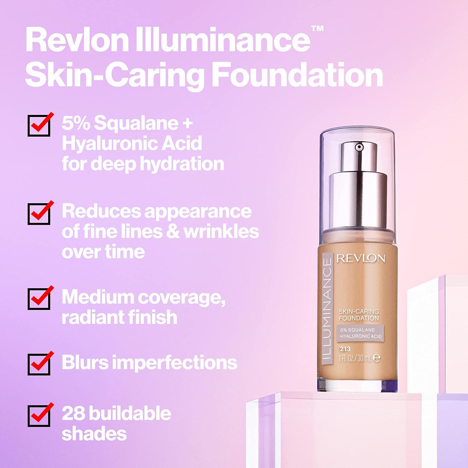 Base Líquida Cuidadora de la Piel Revlon Illuminance 29.57 ml
