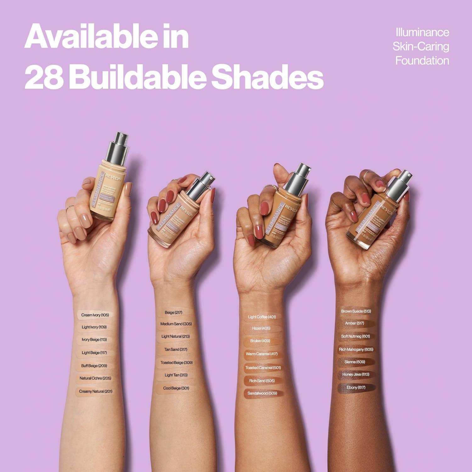 Base Líquida Cuidadora de la Piel Revlon Illuminance 29.57 ml