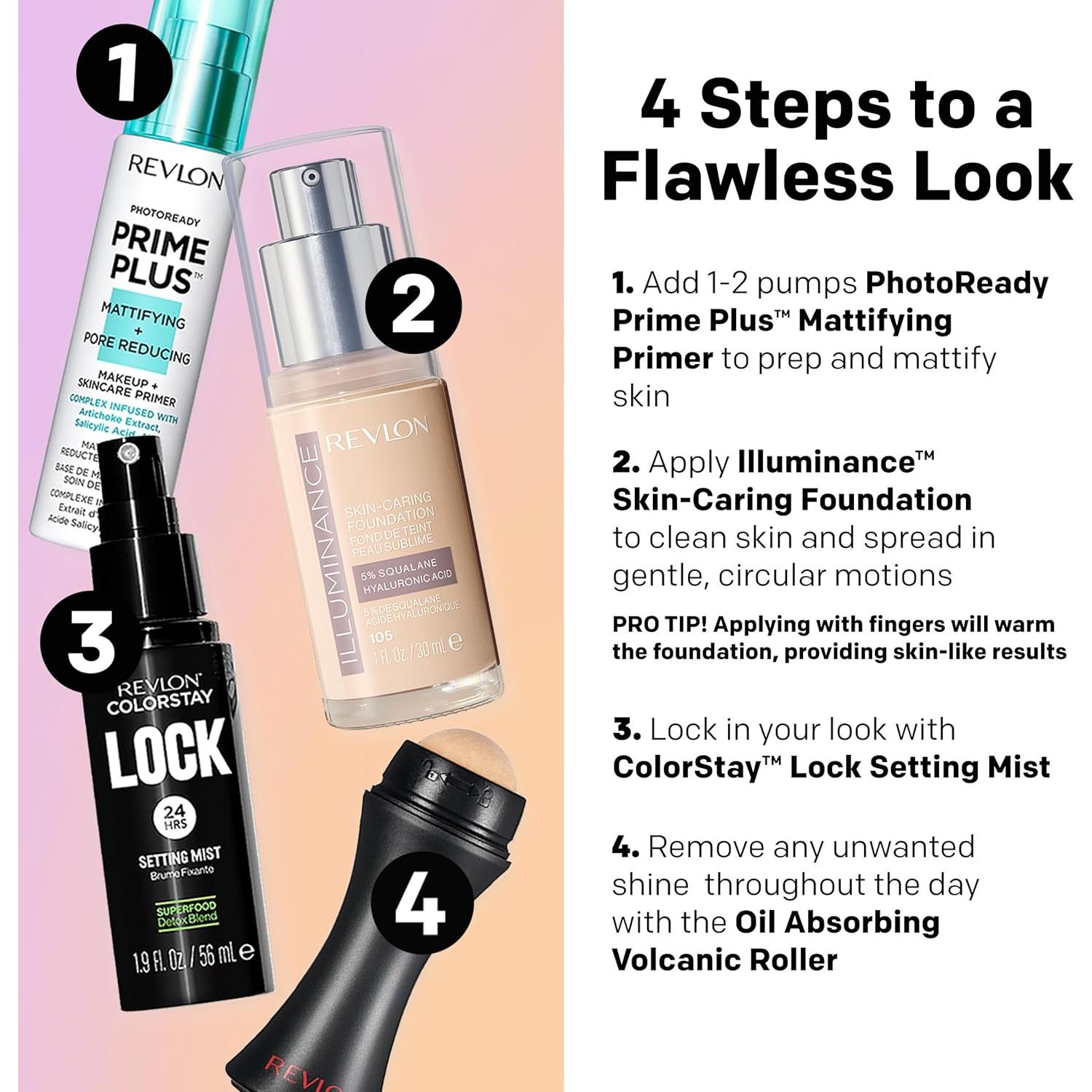 Base Líquida Cuidadora de la Piel Revlon Illuminance 29.57 ml