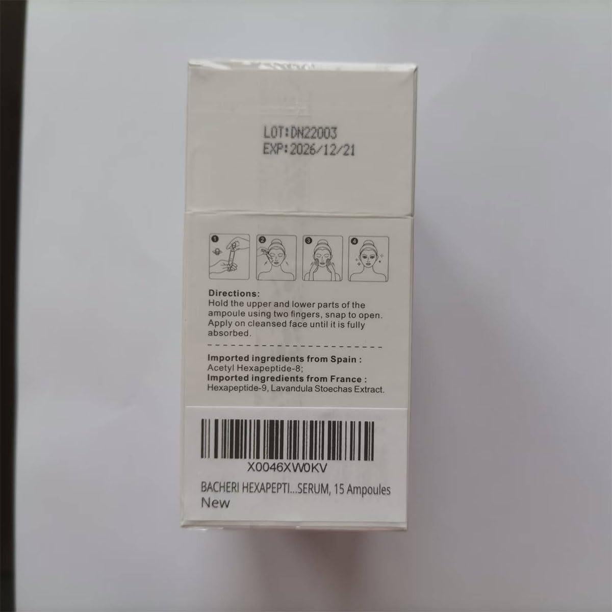 Suero Reafirmante BACHERI 15 Ampollas 15 ml Antienvejecimiento