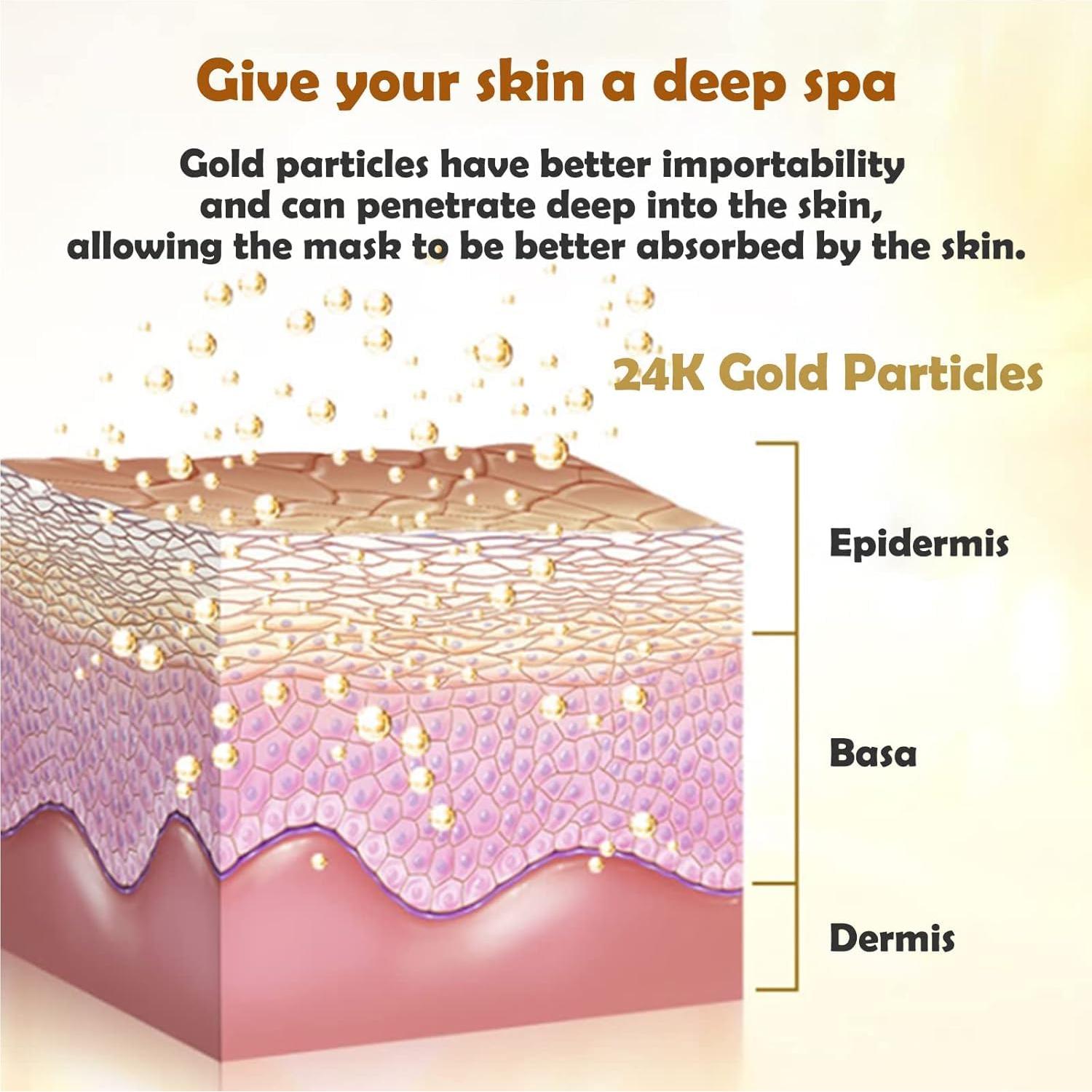 Mascarillas Faciales de Colágeno Permotary 12 PCS Hidratantes