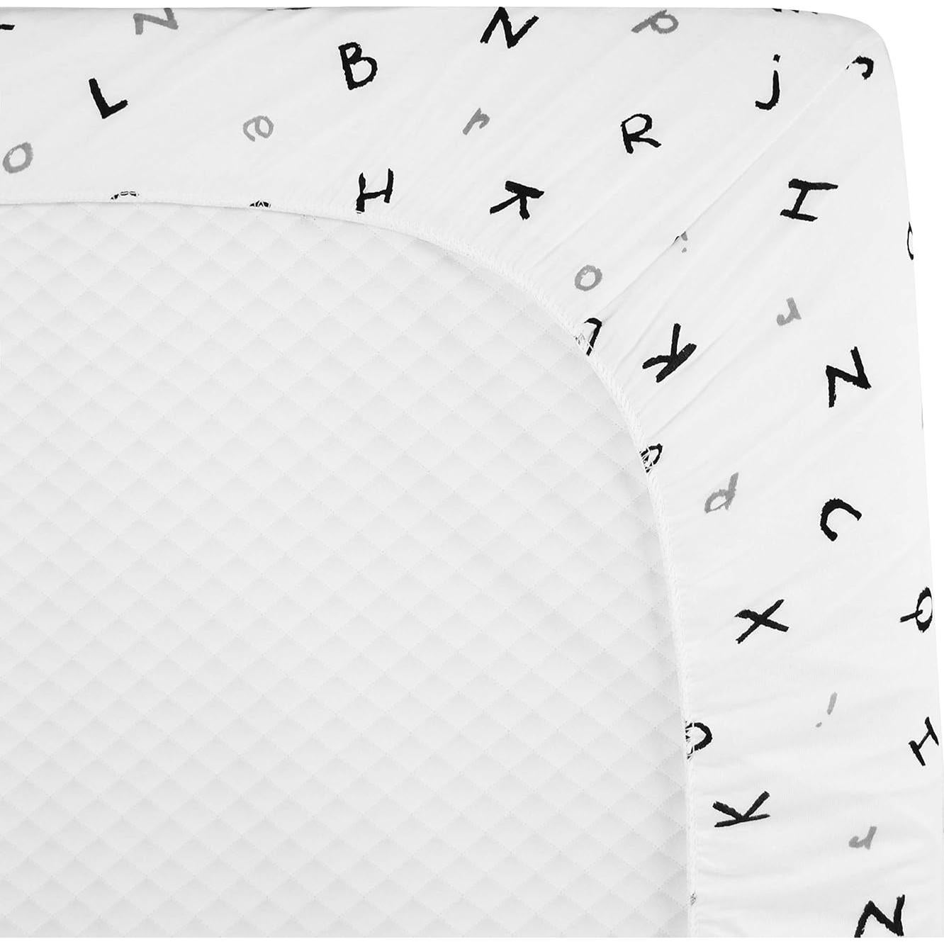 Sábana Ajustada TL Care 100% Algodón Alfabeto 69x102 cm