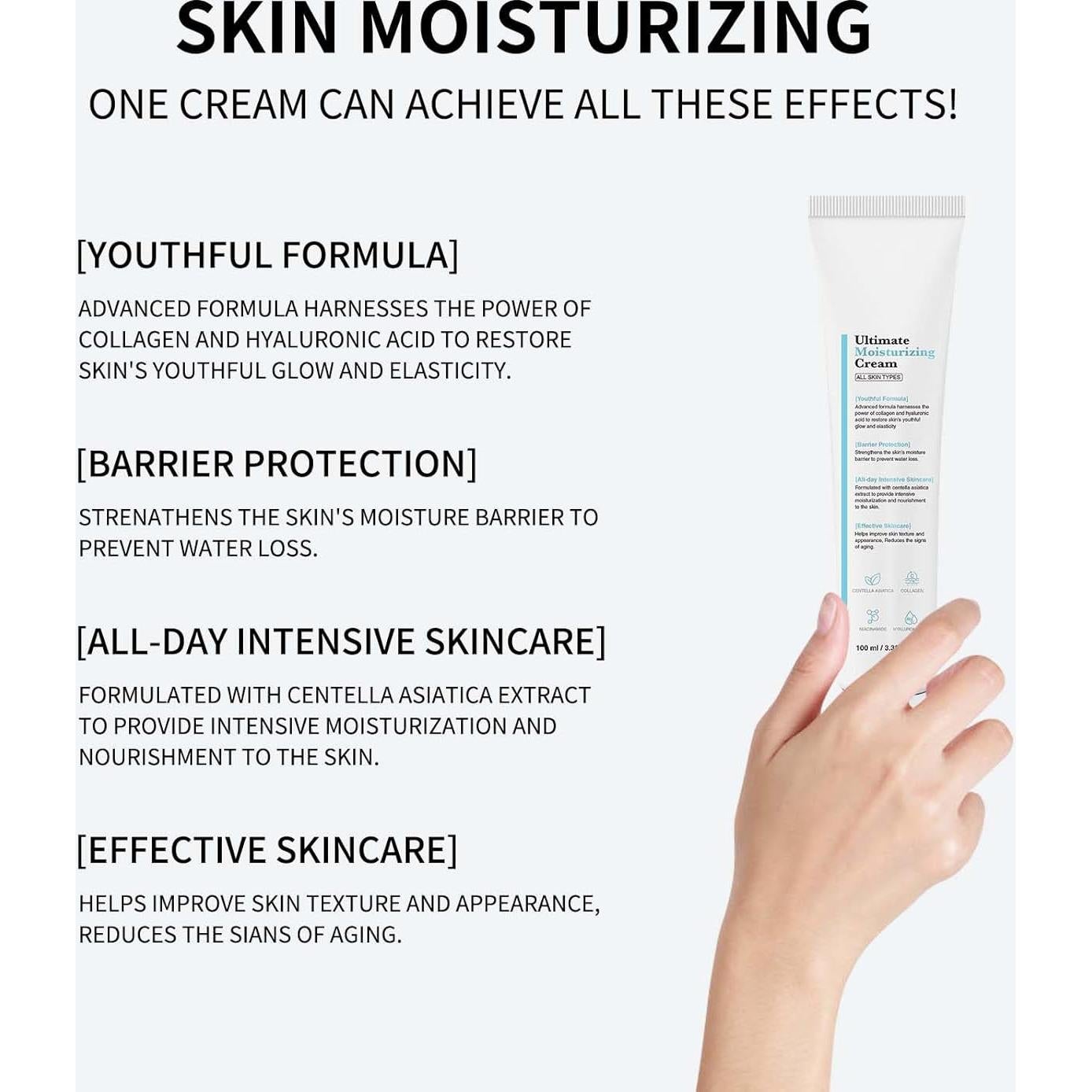 Crema Hidratante Coreana Genérica 100ml - Fórmula Youthful