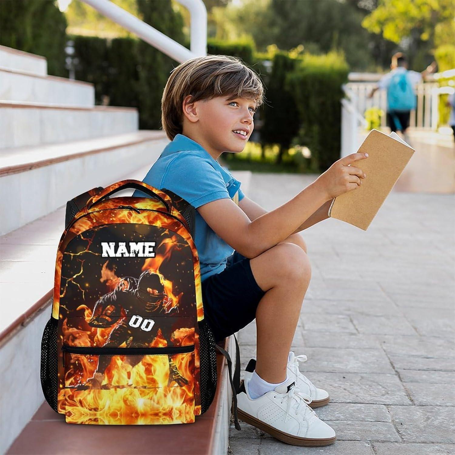 Mochila Escolar Personalizada Niños 43 cm Fútbol Unisex