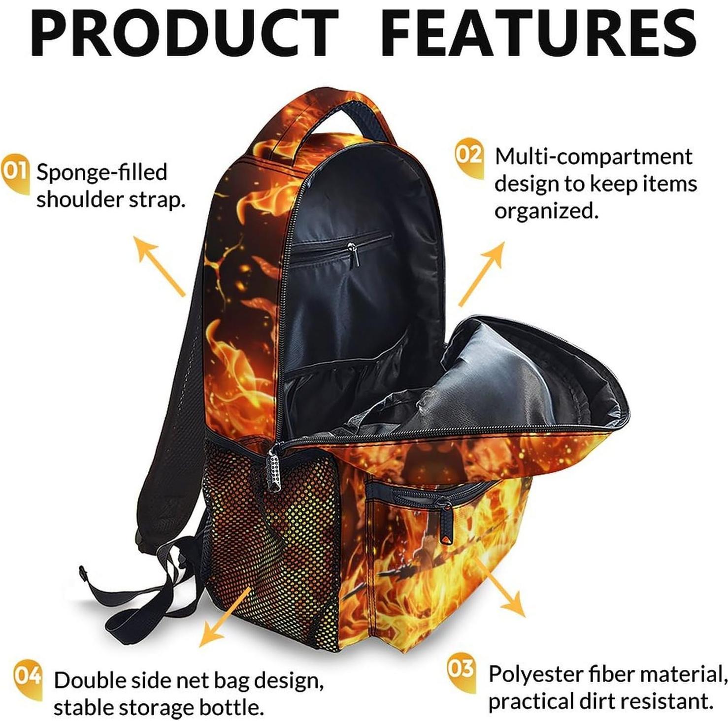 Mochila Escolar Personalizada Niños 43 cm Fútbol Unisex