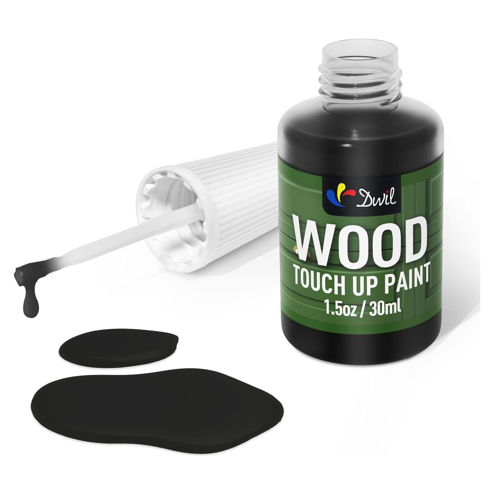 Pintura para Reparación de Madera DWIL 44.36 ml Secado Rápido Negro