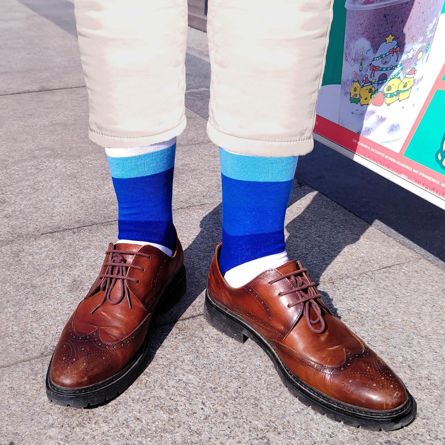 Calcetines de vestir para hombres Argyle negros 12 pares