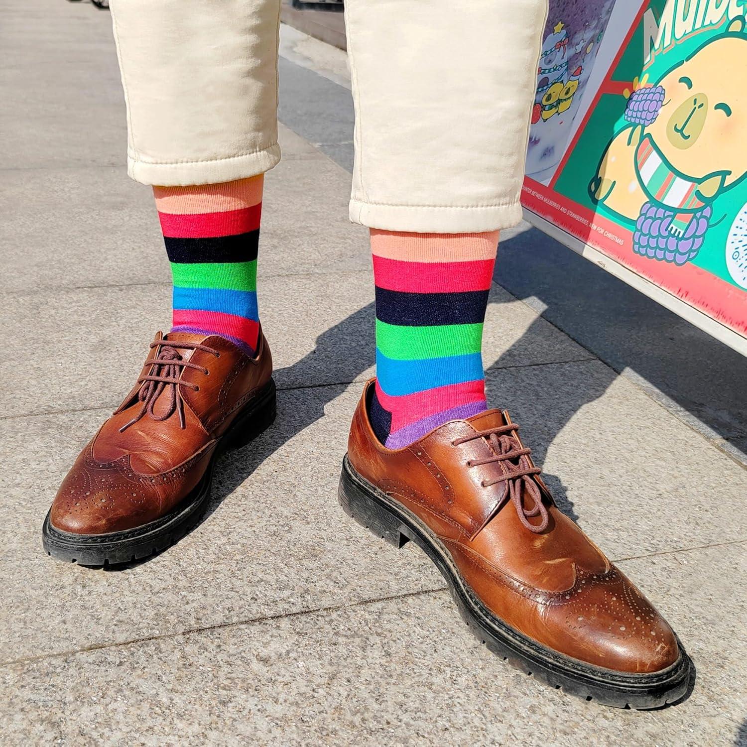 Calcetines de vestir para hombres Argyle negros 12 pares