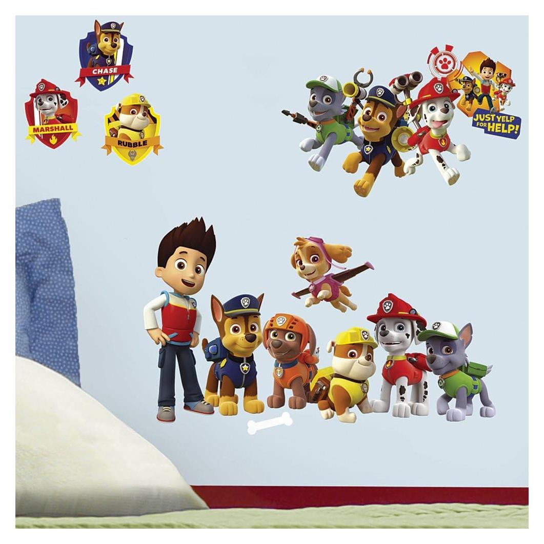Calcomanías de Pared RoomMates Paw Patrol 25.4x45.7 cm