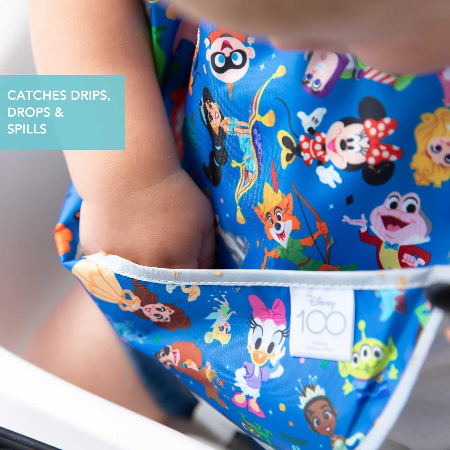 Baberos SuperBib Bumkins Disney 100 Años 2 Piezas 6-24 Meses