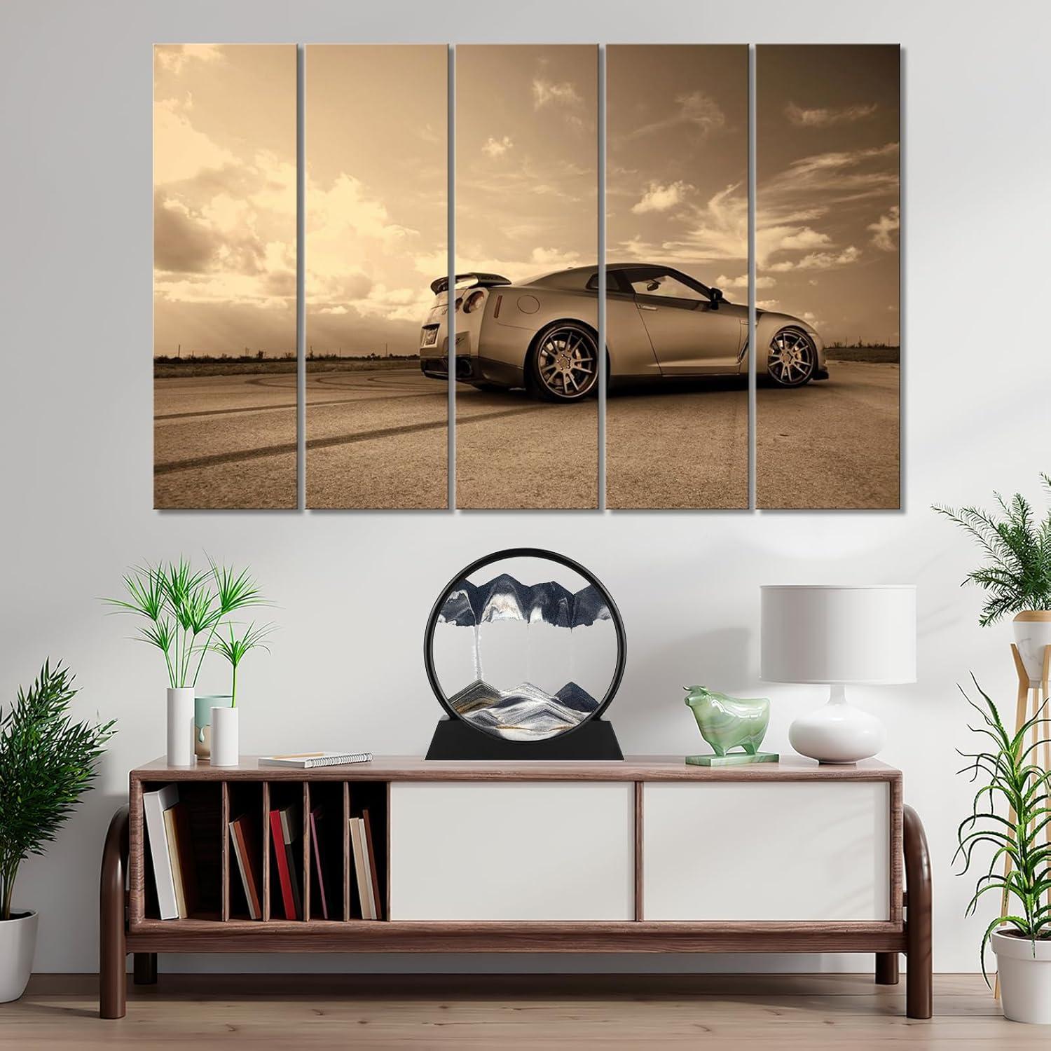 Pintura de Arena Móvil 3D GEKETY - 17.78 cm Negro