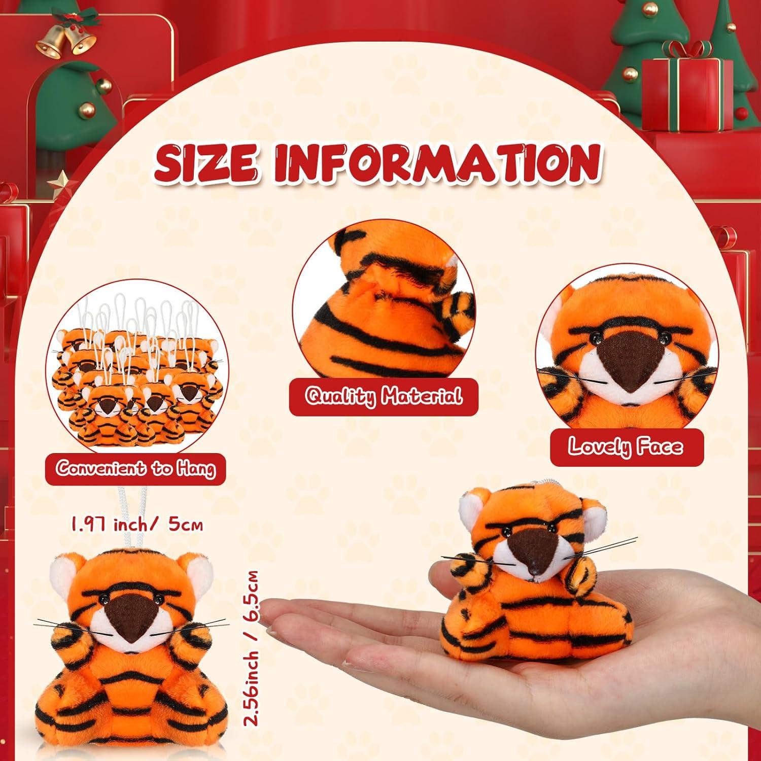 50 Mini Juguetes de Peluche Tigres Shappy - Regalos Fiesta