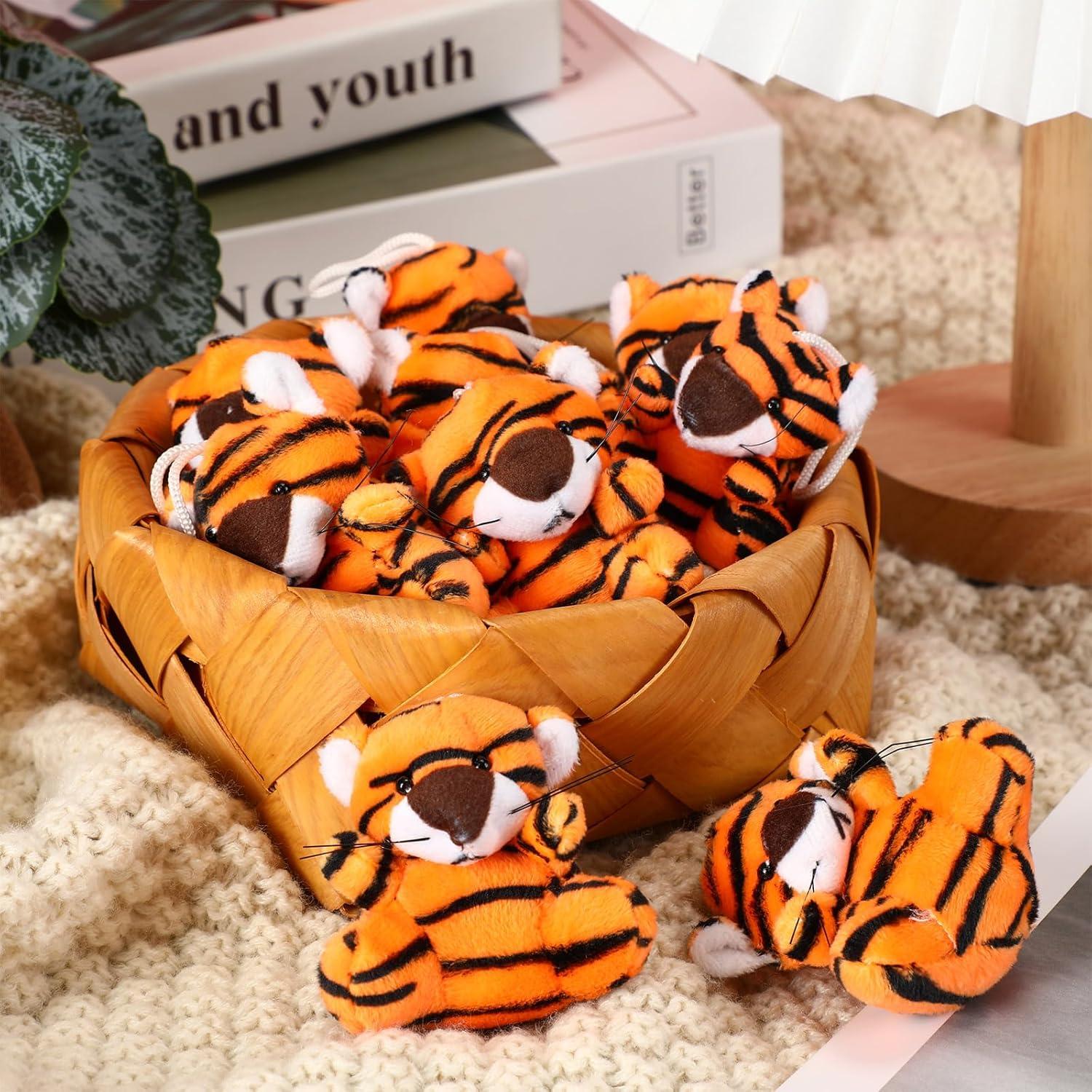 50 Mini Juguetes de Peluche Tigres Shappy - Regalos Fiesta