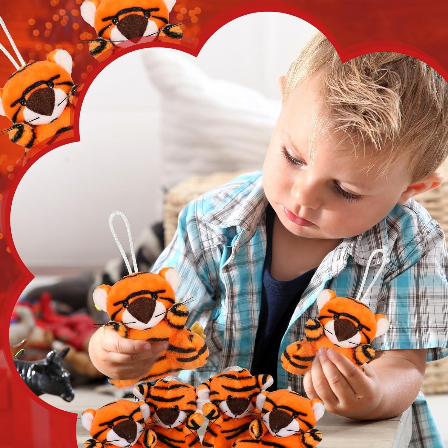 50 Mini Juguetes de Peluche Tigres Shappy - Regalos Fiesta