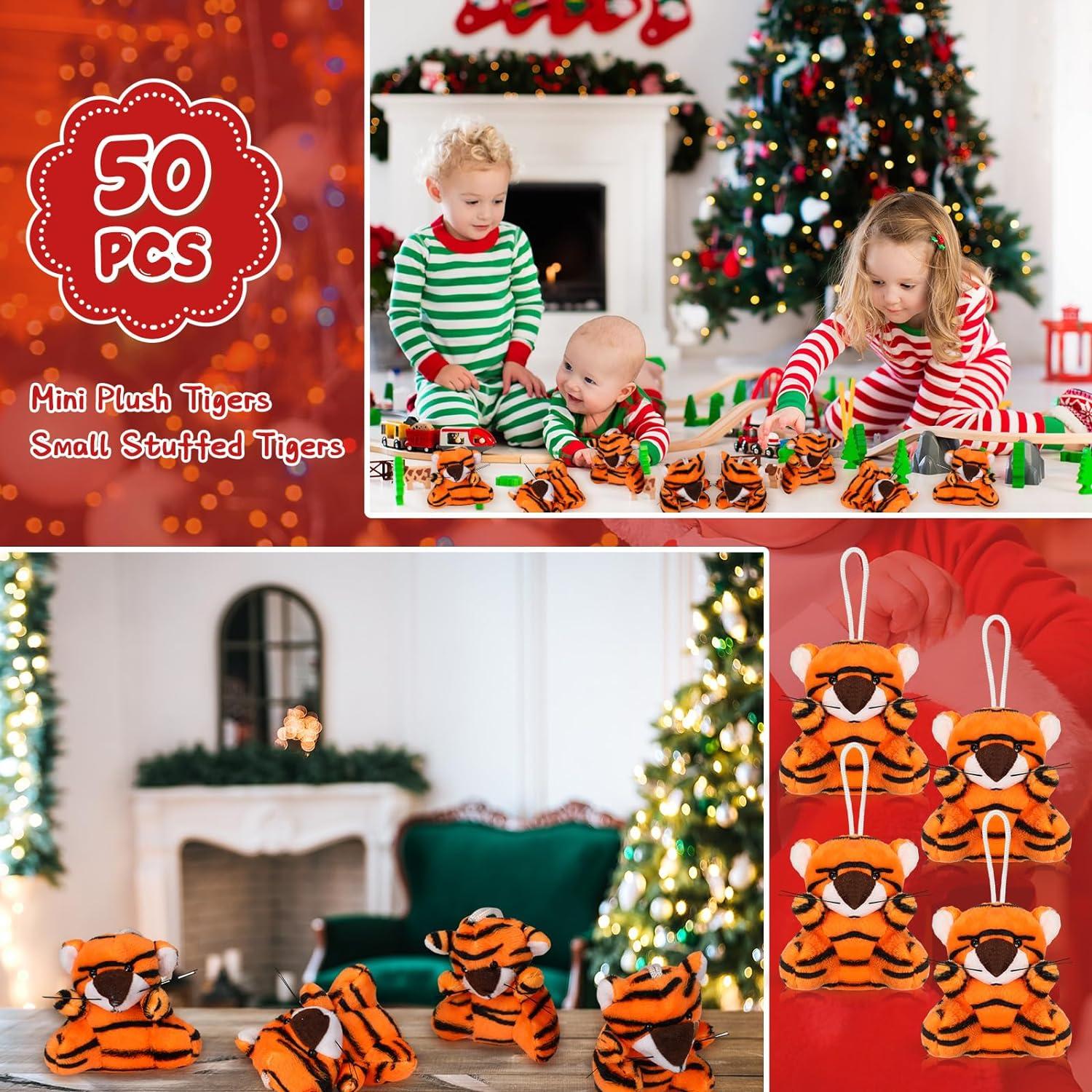 50 Mini Juguetes de Peluche Tigres Shappy - Regalos Fiesta