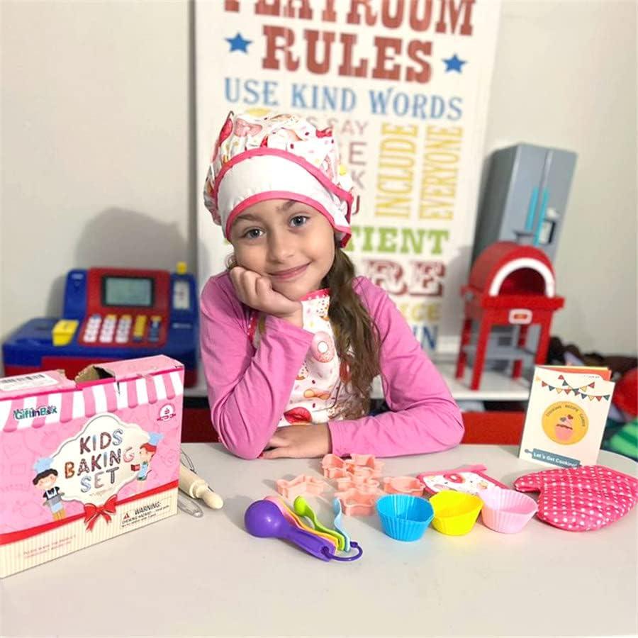 Conjunto de Chef para Niños GIFTINBOX 25PCS con Delantal y Utensilios