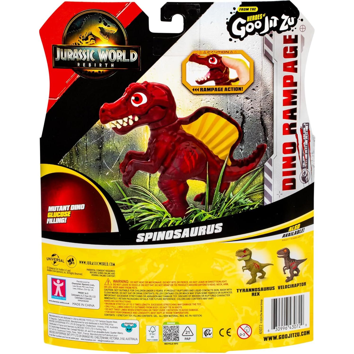 Dinosaurio Spinosaurus Heroes de Goo Jit Zu - Super Blando y Elástico