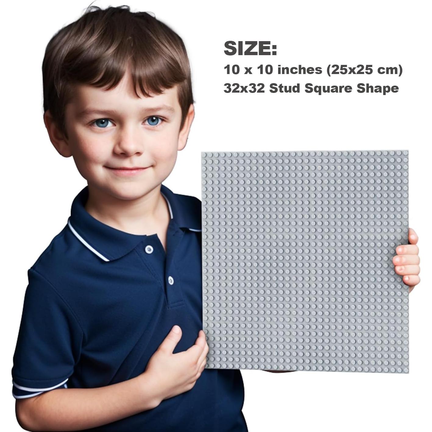 Paquete de 8 Placas Base de Ladrillos 25.5x25.5 cm ABS