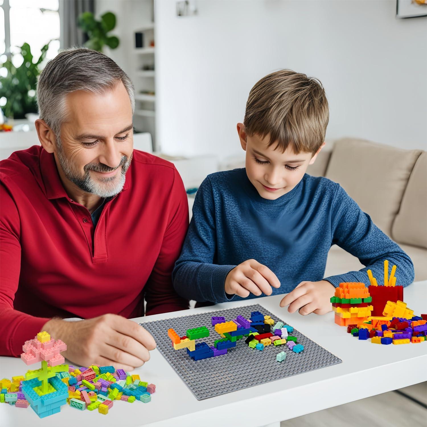 Paquete de 8 Placas Base de Ladrillos 25.5x25.5 cm ABS