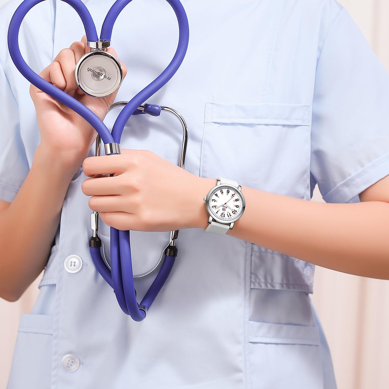 Reloj de enfermera Blekon SS-0794 - Resistente al agua 3 ATM